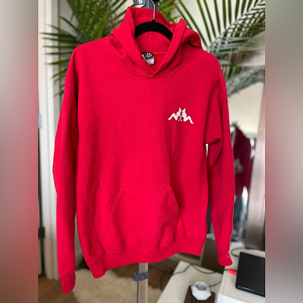 FINE ASS GIRLS Logo Print Red Hoodie